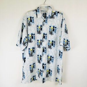 South Pole Denim Shirt Mens 2XL Button Up Skater Thug Graphic No Tags Streetwear